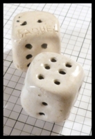 Dice : Dice - 6D Pipped - Handmade Ceramic by Raquel - Ebay Nov 2013